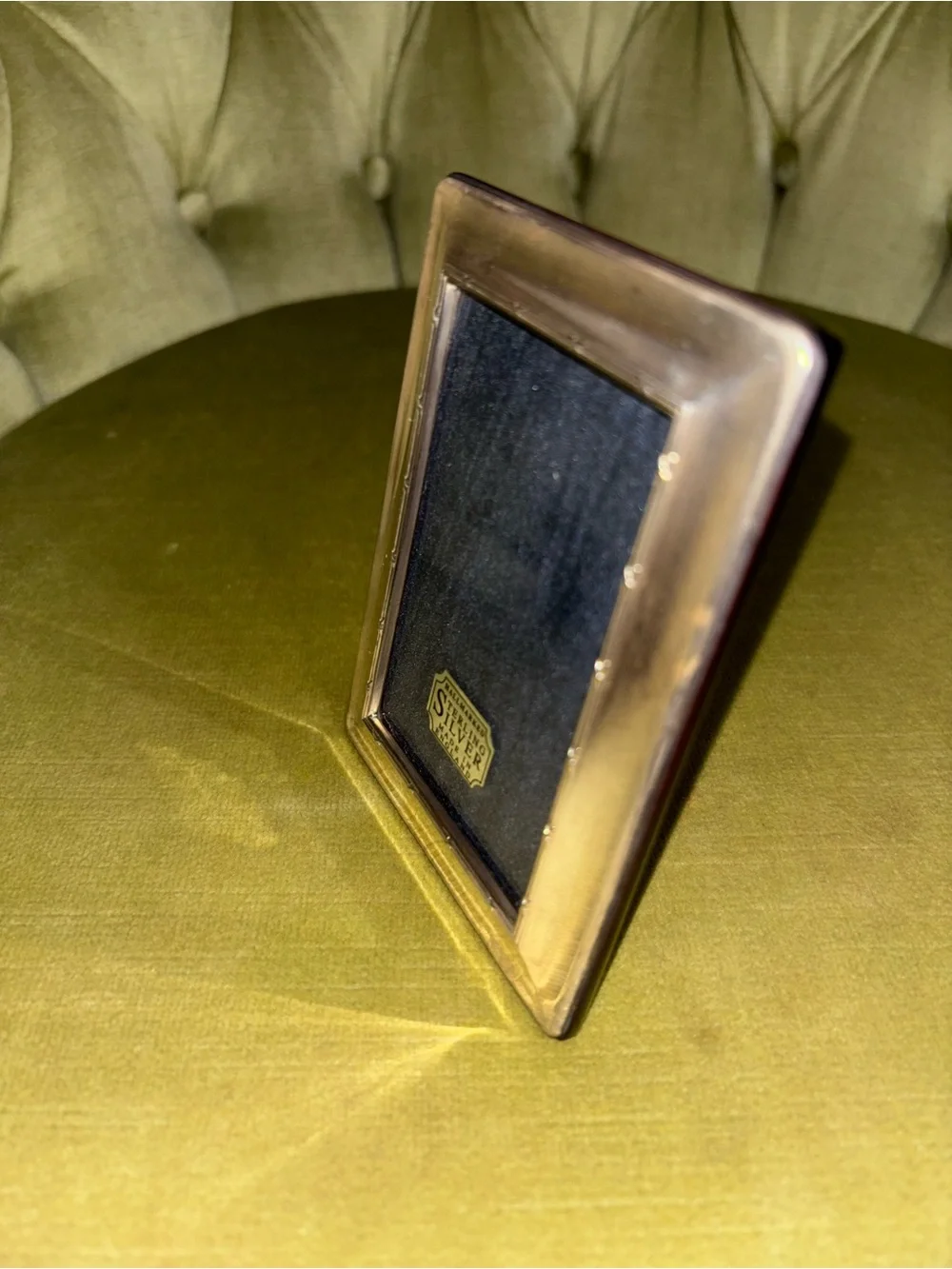 Robert Carrs Sterling & Wood Twist Rope Border Picture Frame 4.50”X 3.50”Yr 1996